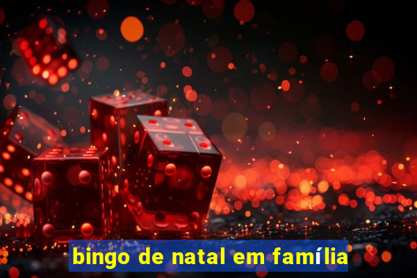 bingo de natal em família