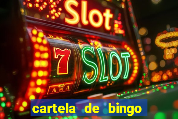 cartela de bingo cha de panela