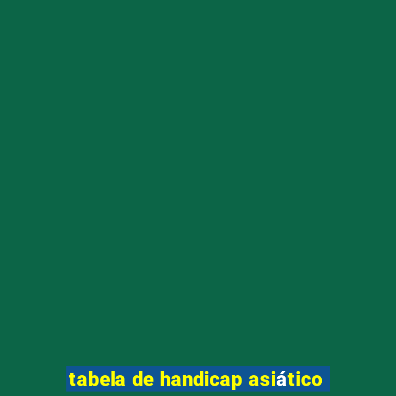 tabela de handicap asiático