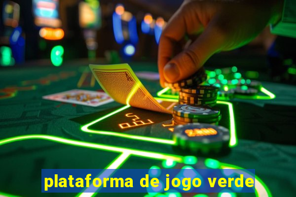 plataforma de jogo verde