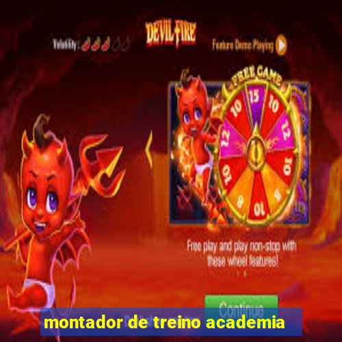 montador de treino academia